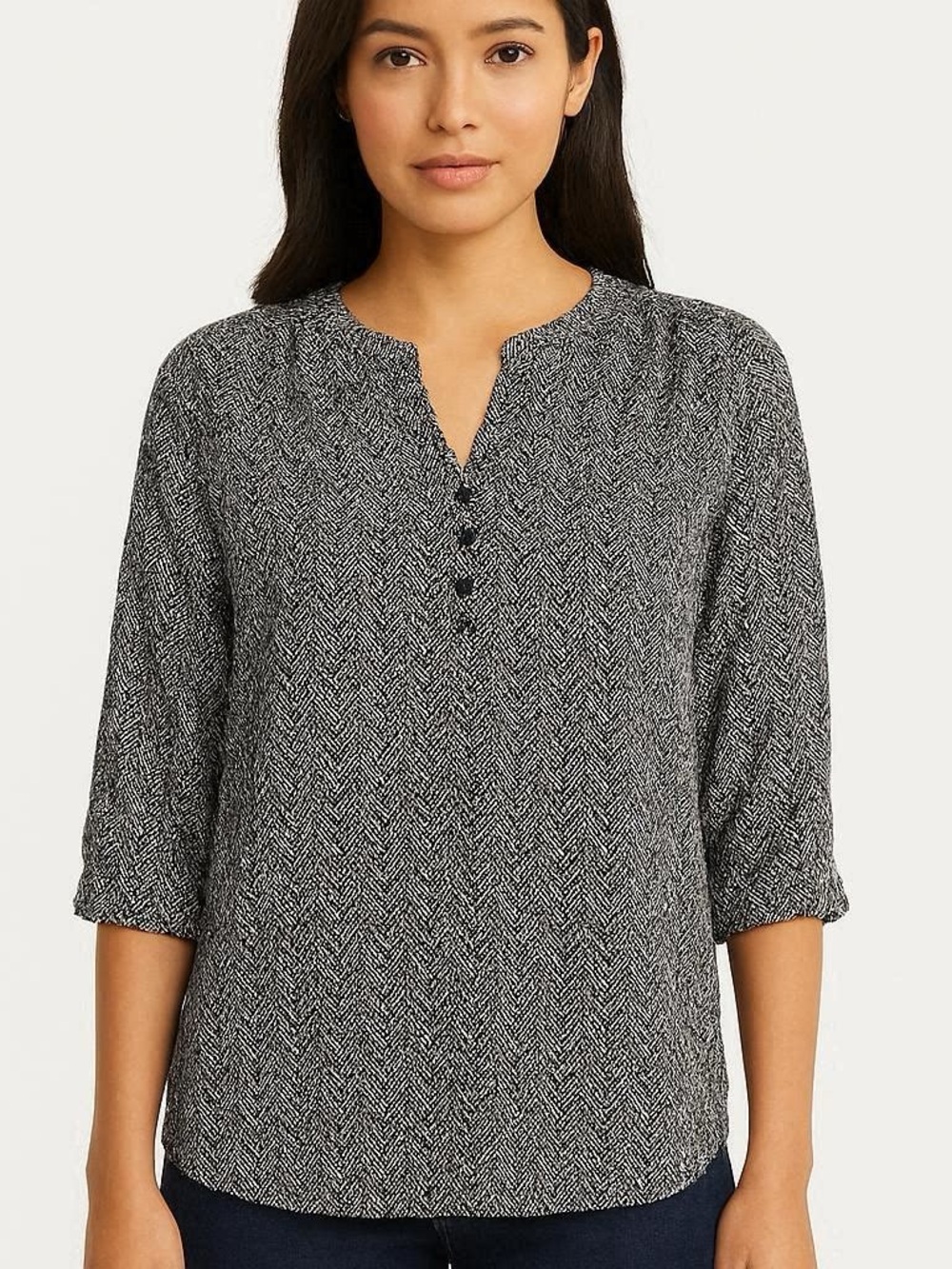 Laundry by Shelli Segal Button Front Blouse